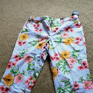 Floral print pants